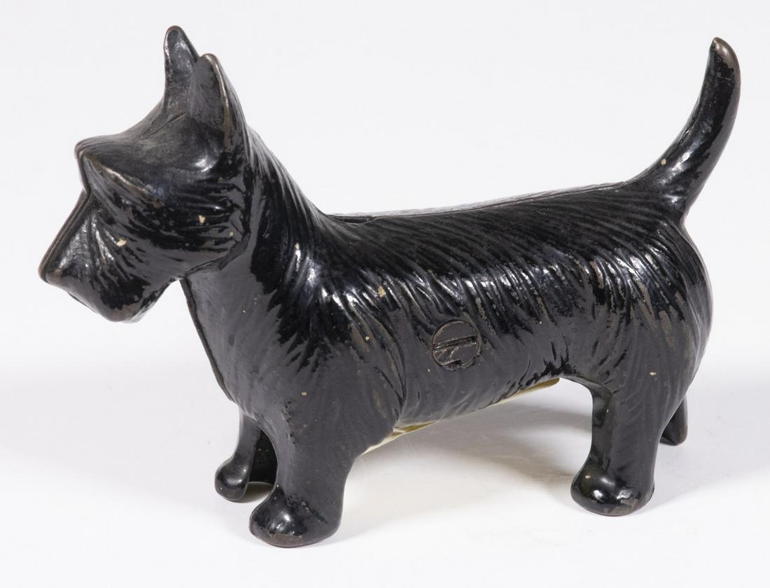 STANDING SCOTTIE CAST IRON STILL BANK (1 of 2)