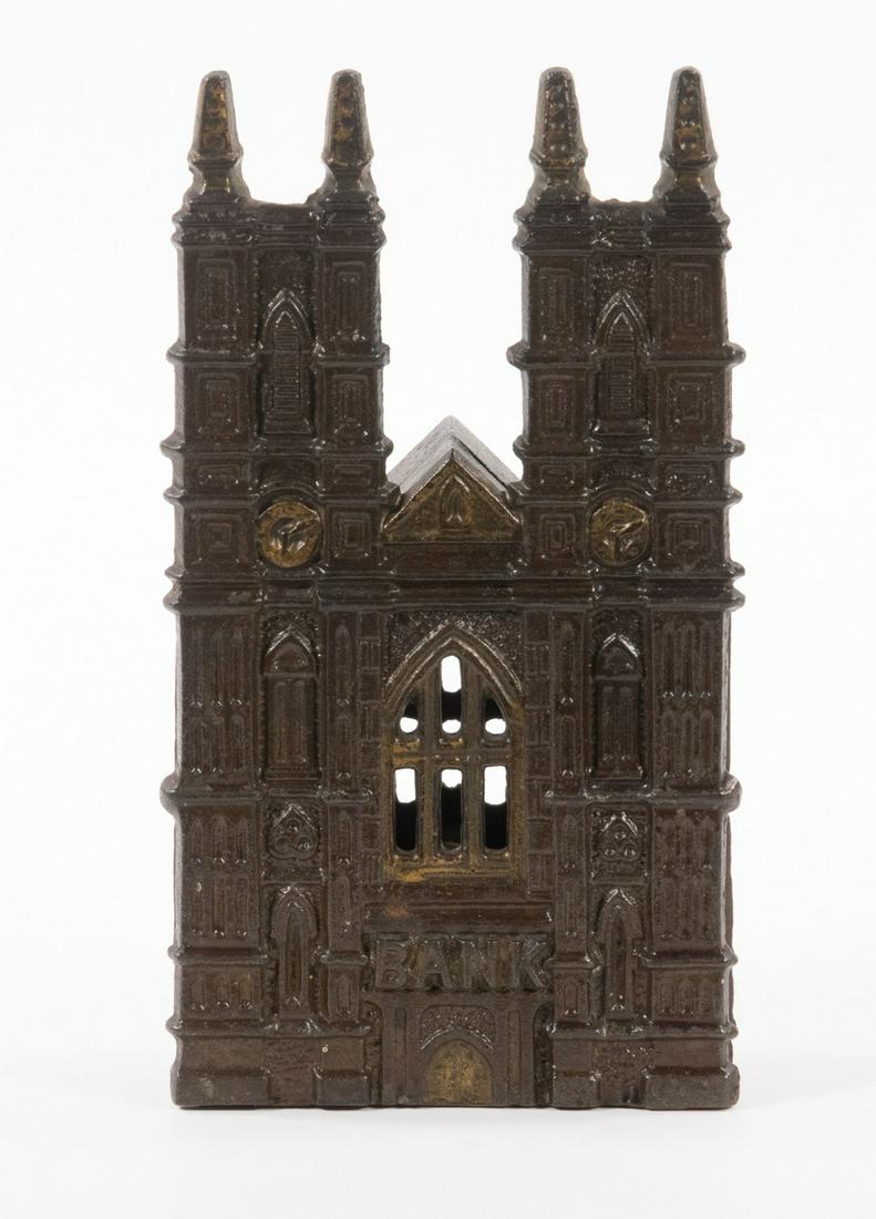 WESTMINSTER ABBEY CAST IRON STILL BANK (1 of 3)