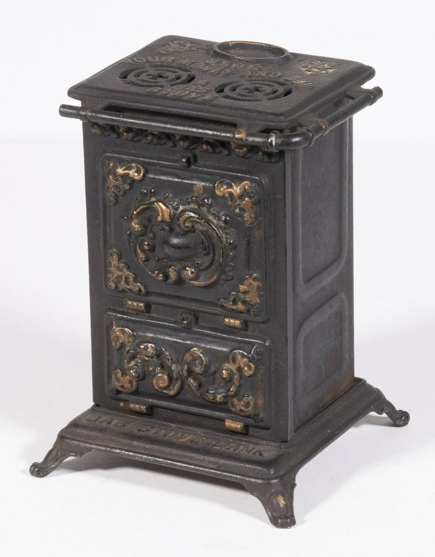 IRON GAS STOVE ADVERTISING STILL BANK (1 of 2)