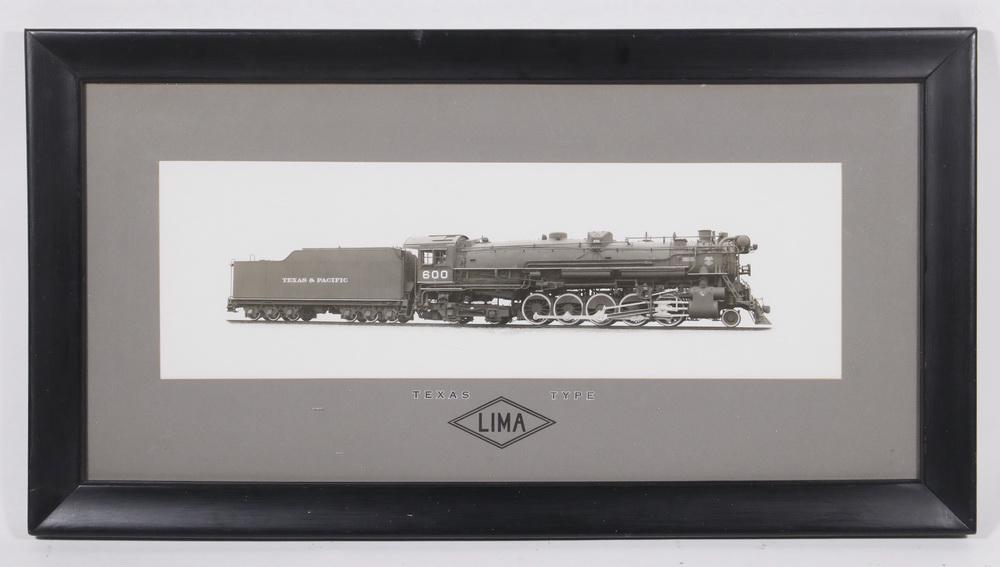 VINTAGE RAILROAD BUILDER'S PHOTO, FRAMED (1 of 3)