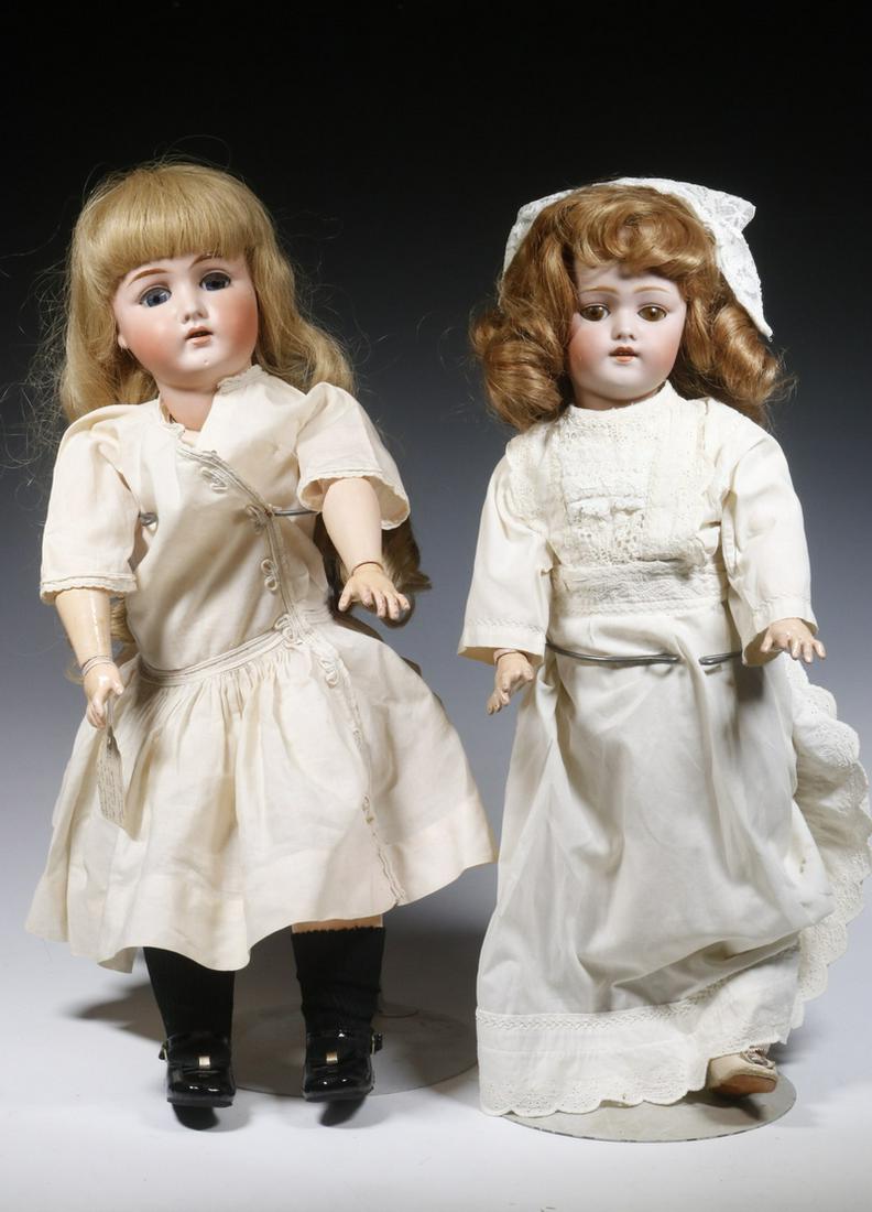 (2) GERMAN BISQUE HEAD DOLLS (1 of 3)