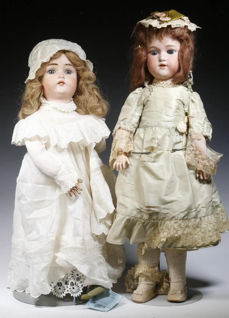 (2) GERMAN BISQUE HEAD DOLLS (1 of 5)