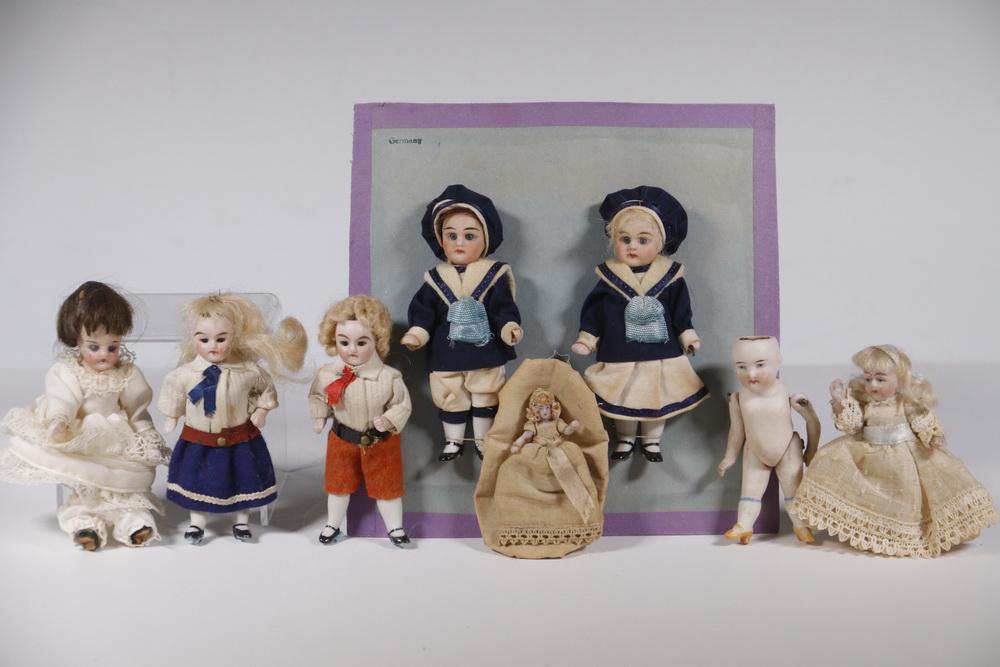 (8) BISQUE PORCELAIN DOLLS (1 of 4)