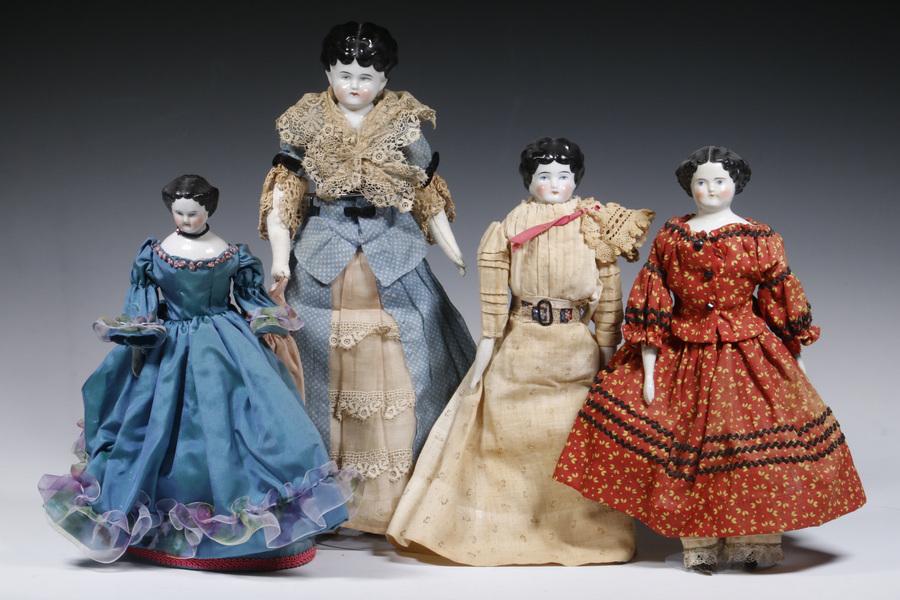 (4) CHINA HEAD DOLLS (1 of 3)