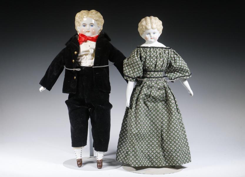 (2) LARGE CHINA HEAD DOLLS (1 of 2)