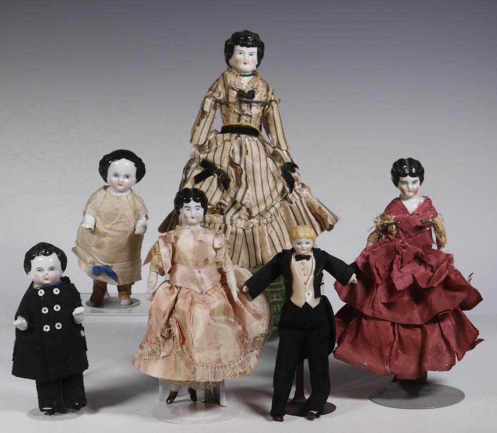 (6) CHINA HEAD DOLLS (1 of 3)