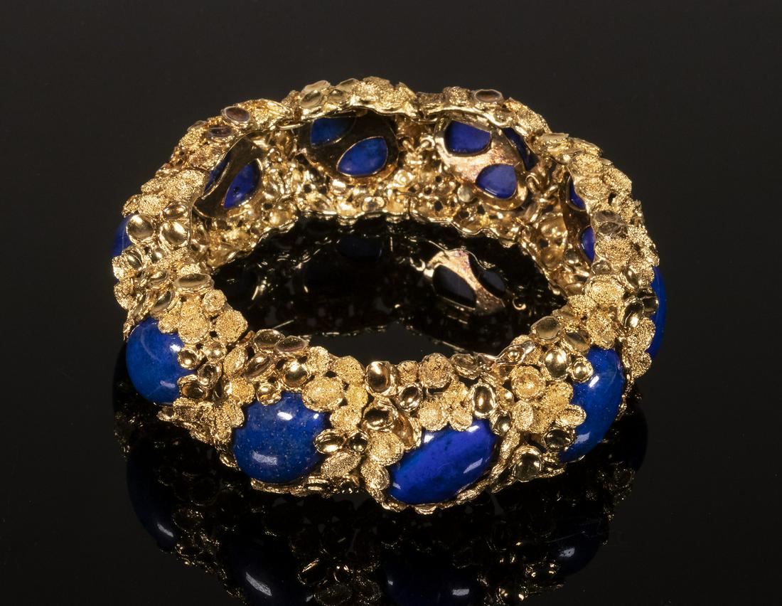 HEAVY 18K GOLD CUSTOM DESIGNER BRACELET (1 of 4)