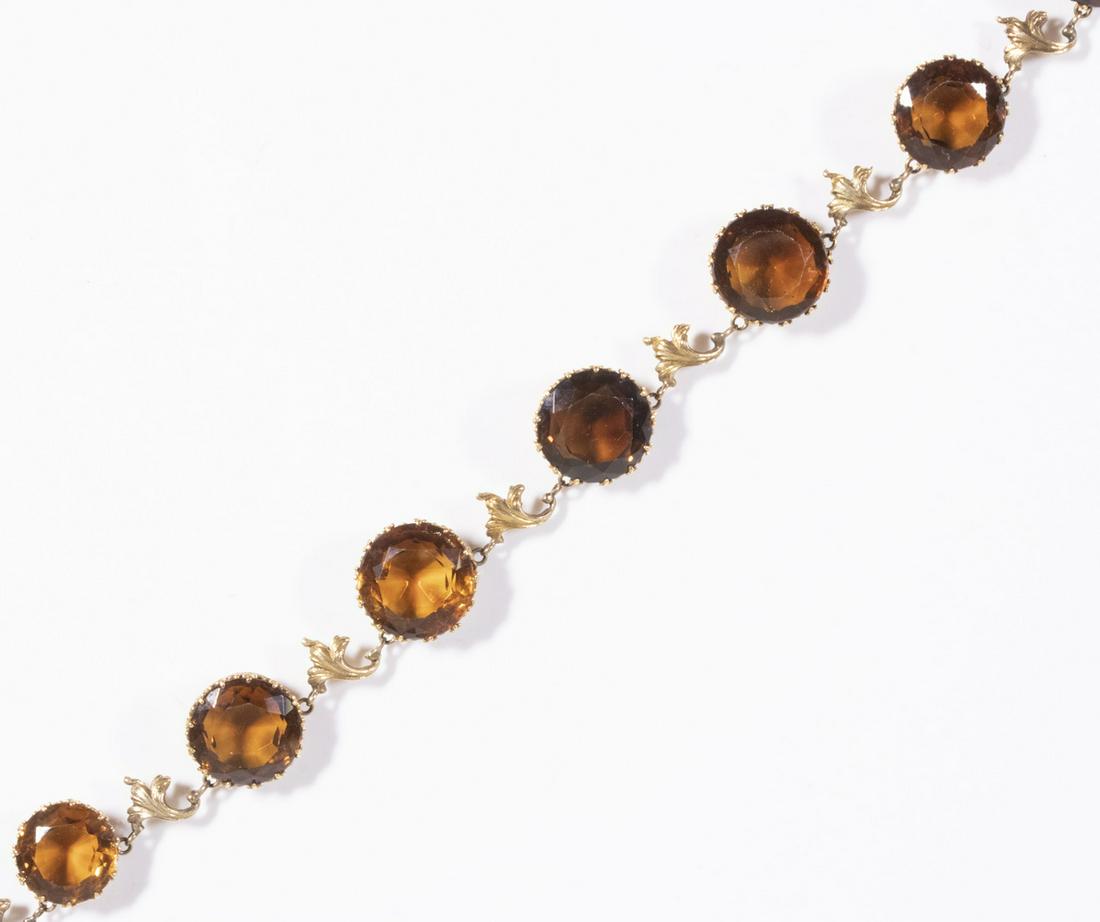 VICTORIAN AMBER CITRINE NECKLACE (1 of 3)