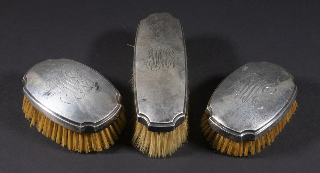 (3) STERLING TOPPED BRUSHES (1 of 1)