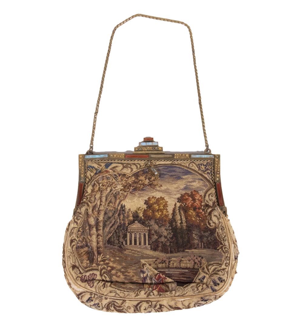 VINTAGE PETIT POINT HANDBAG (1 of 4)