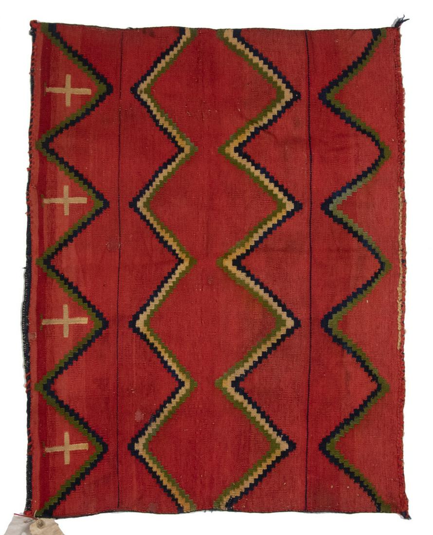 CLASSIC EARLY NAVAJO SADDLE BLANKET (1 of 3)