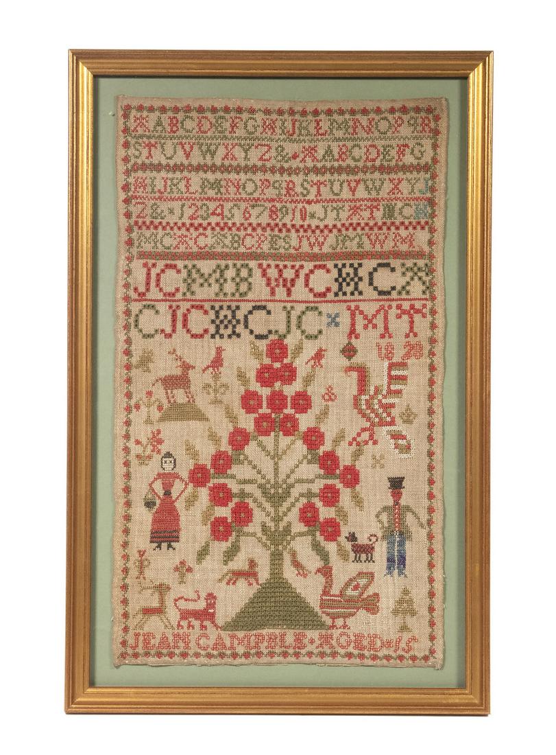 DATED 1828 SAMPLER (1 of 3)