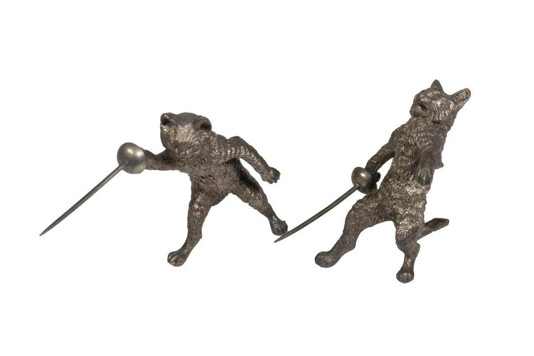 VIENNA COLD PAINTED BRONZE CAT FIGURES (1 of 2)