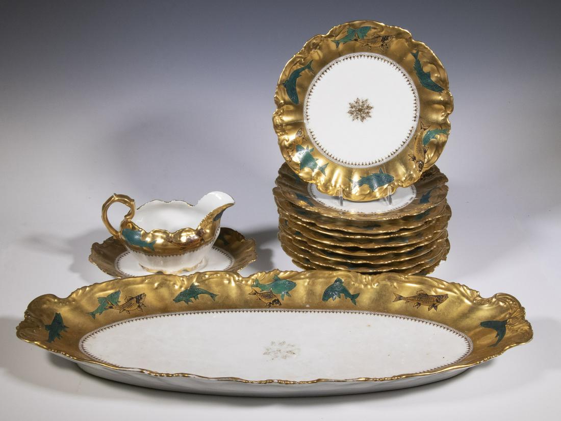 LIMOGES FISH SET (1 of 3)