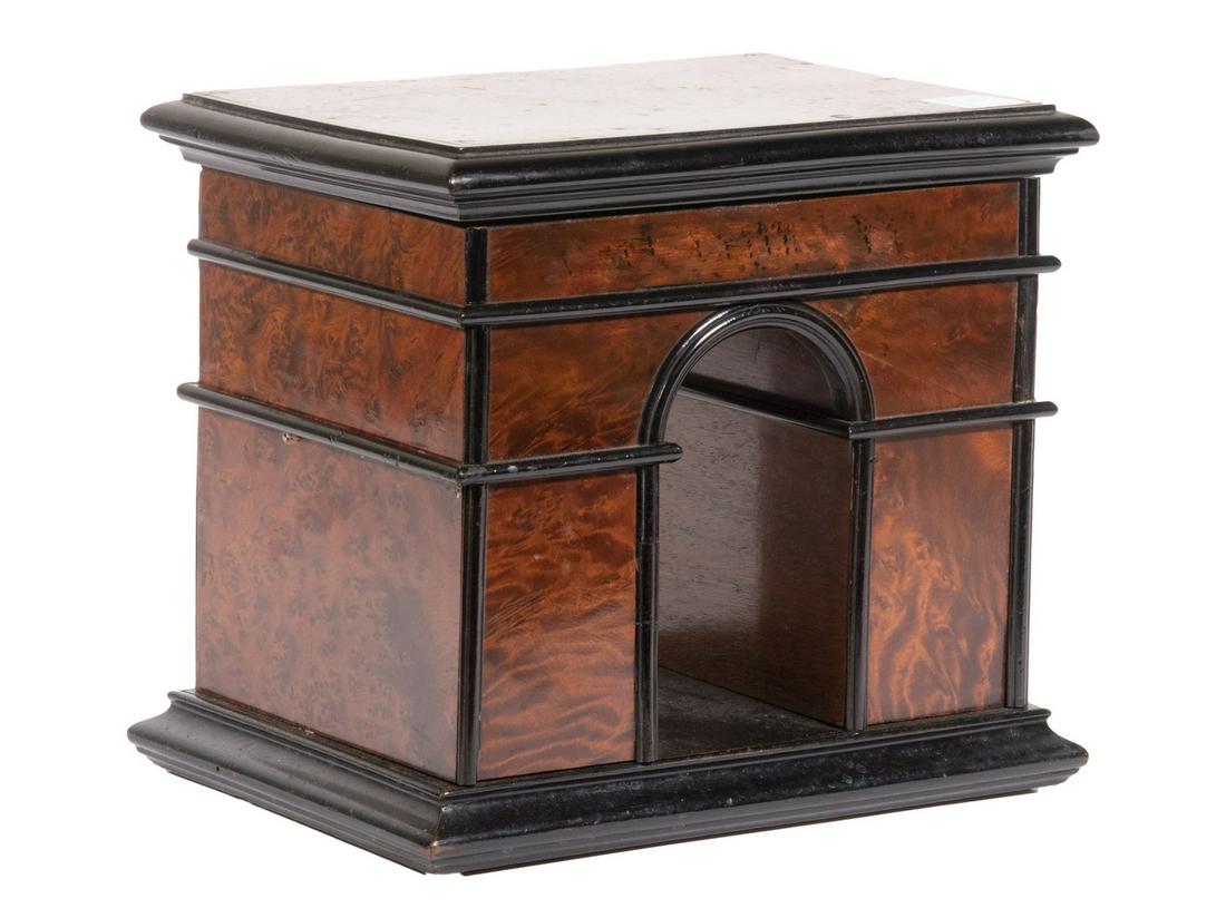 FANCY BURL CIGAR BOX (1 of 2)