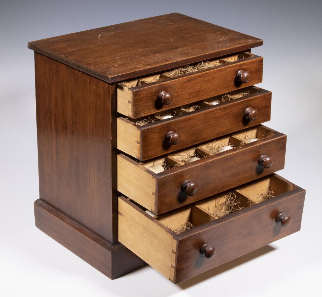 COUNTRY SHERATON FOUR DRAWER EGG COLLECTION CABINET (1 of 4)