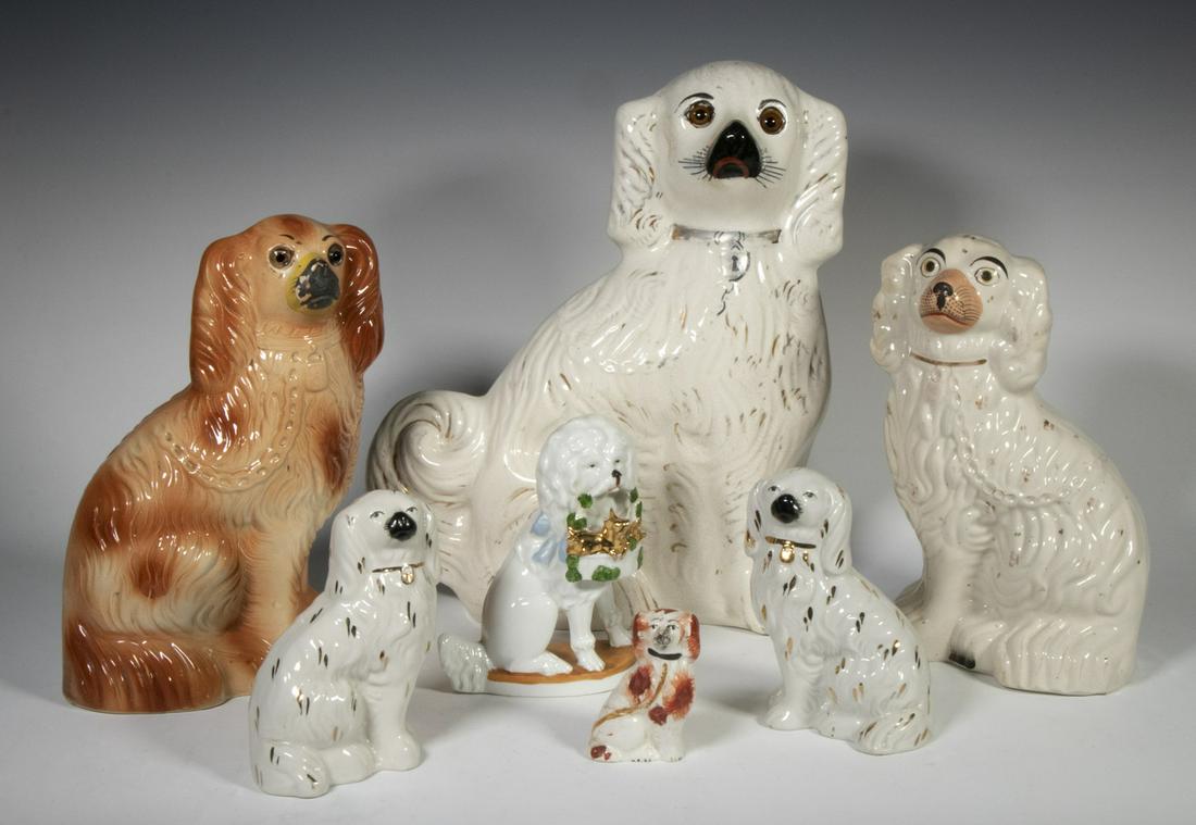 Dog figurines top made in england