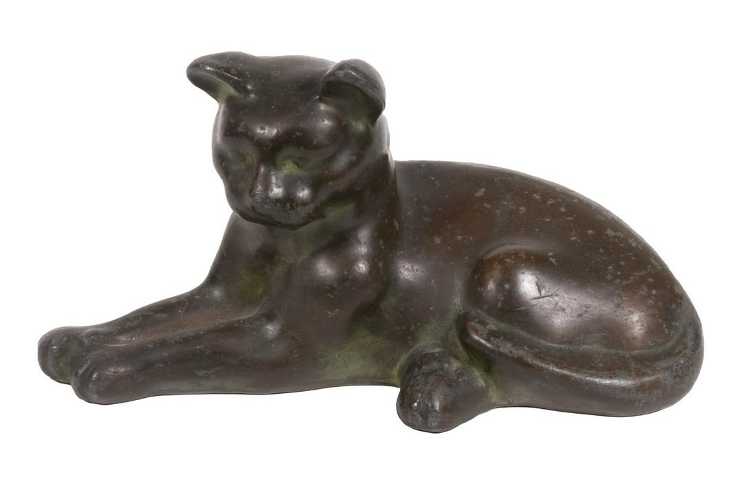 RECUMBENT CAT SCULPTURE (1 of 3)
