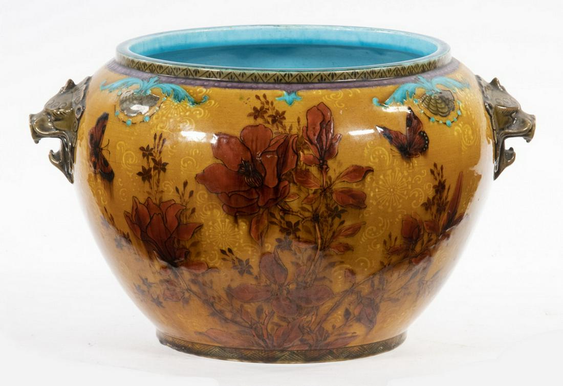 THEODORE DECK GLAZED EARTHENWARE CACHEPOT (1 of 4)