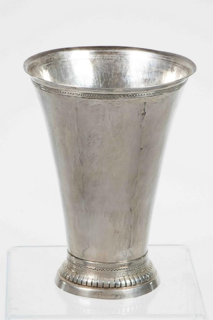 GERMAN STERLING SILVER VASE (1 of 2)