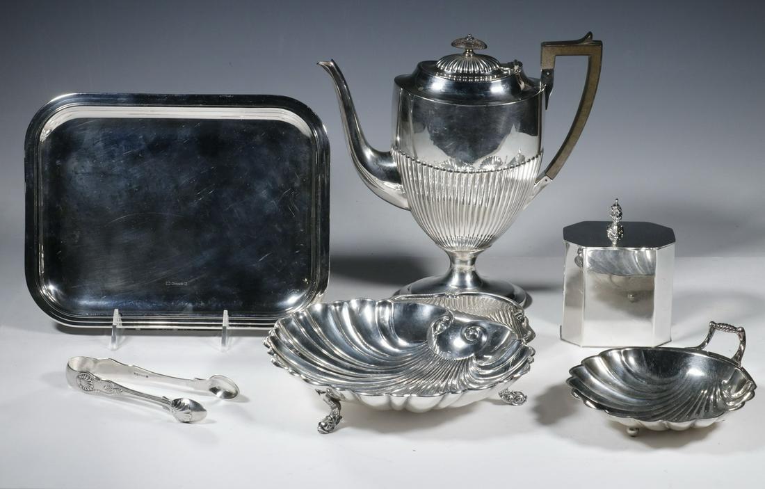 (6) SILVER-PLATE SERVING ITEMS (1 of 4)