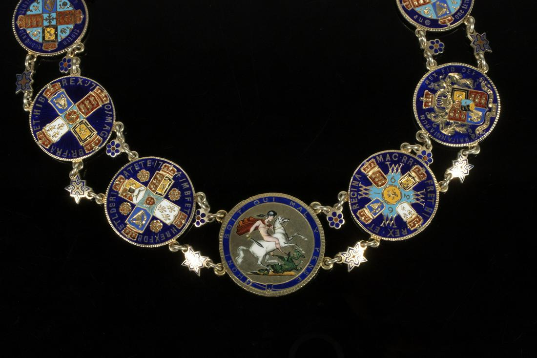 ENAMELED SILVER COIN NECKLACE (1 of 5)
