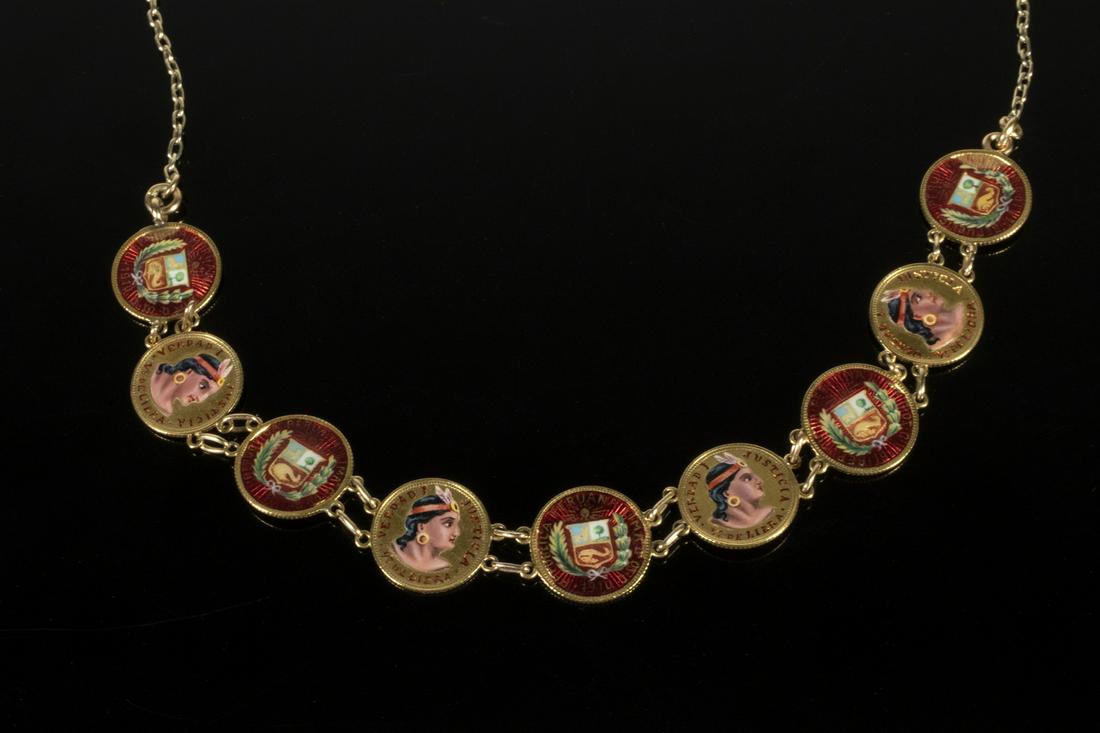 PERUVIAN GOLD COIN NECKLACE (1 of 6)
