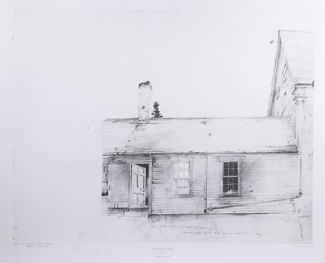 ANDREW NEWELL WYETH (PA/ME, 1917-2009) (1 of 5)
