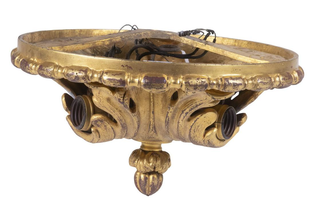 E.F. CALDWELL D'ORE BRONZE CEILING LIGHT FIXTURE (1 of 2)
