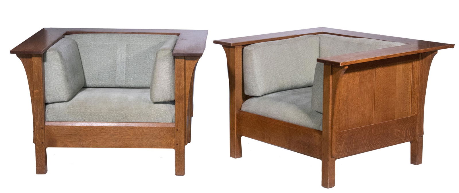 (2) STICKLEY PRAIRIE STYLE CHAIRS (1 of 3)