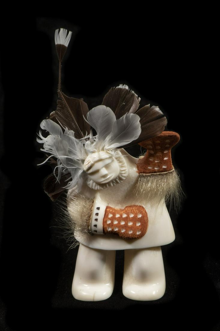 INUIT SCULPTURE OF A DANCER BY JUSTIN TIULANA (1 of 2)