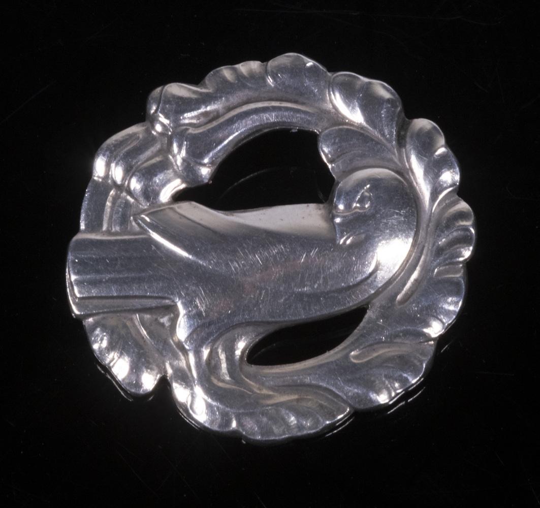 Georg Jensen Sterling Silver Bird Brooch Denmark