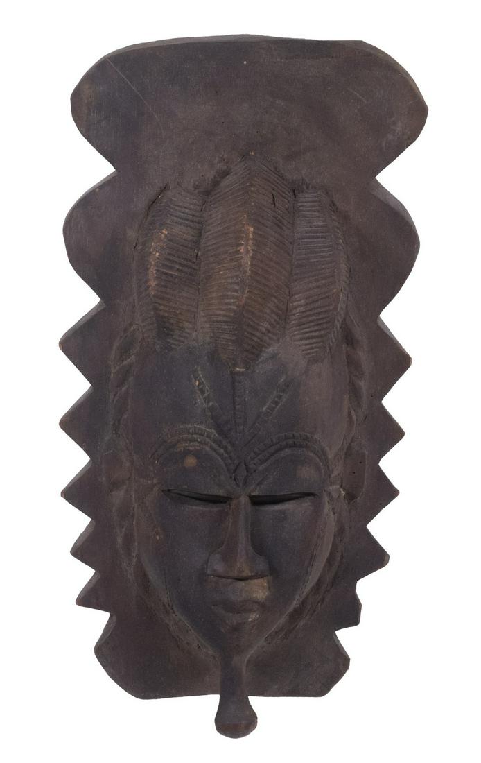 AFRICAN MASK, CARVED WOOD (1 of 3)