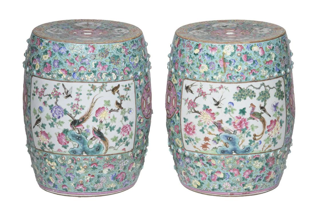 PR CHINESE PORCELAIN GARDEN SEATS (1 of 4)