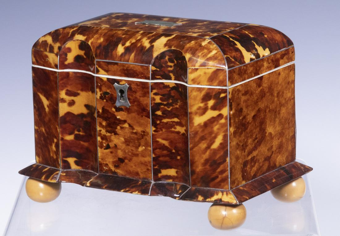 TORTOISESHELL TEA CADDY (1 of 5)