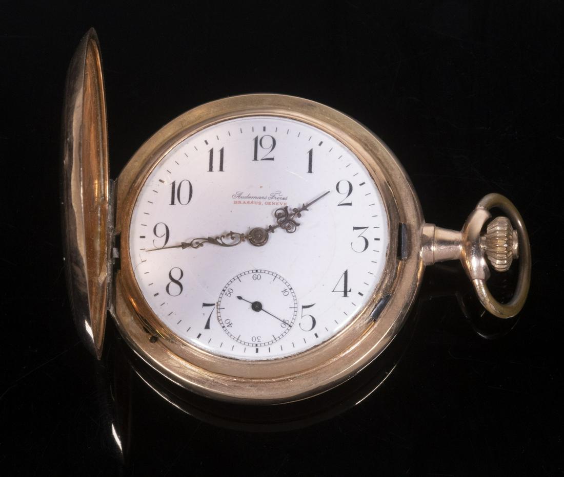 14K GOLD AUDEMARS SWISS POCKETWATCH (1 of 6)