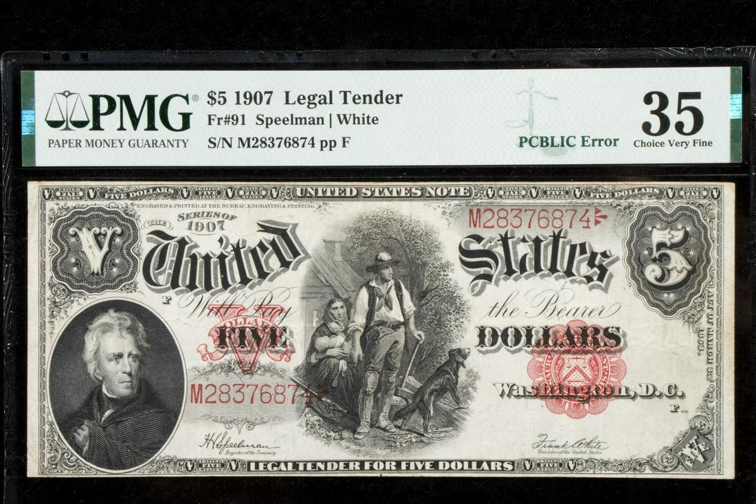 $5.00 U.S. NOTE (1 of 2)