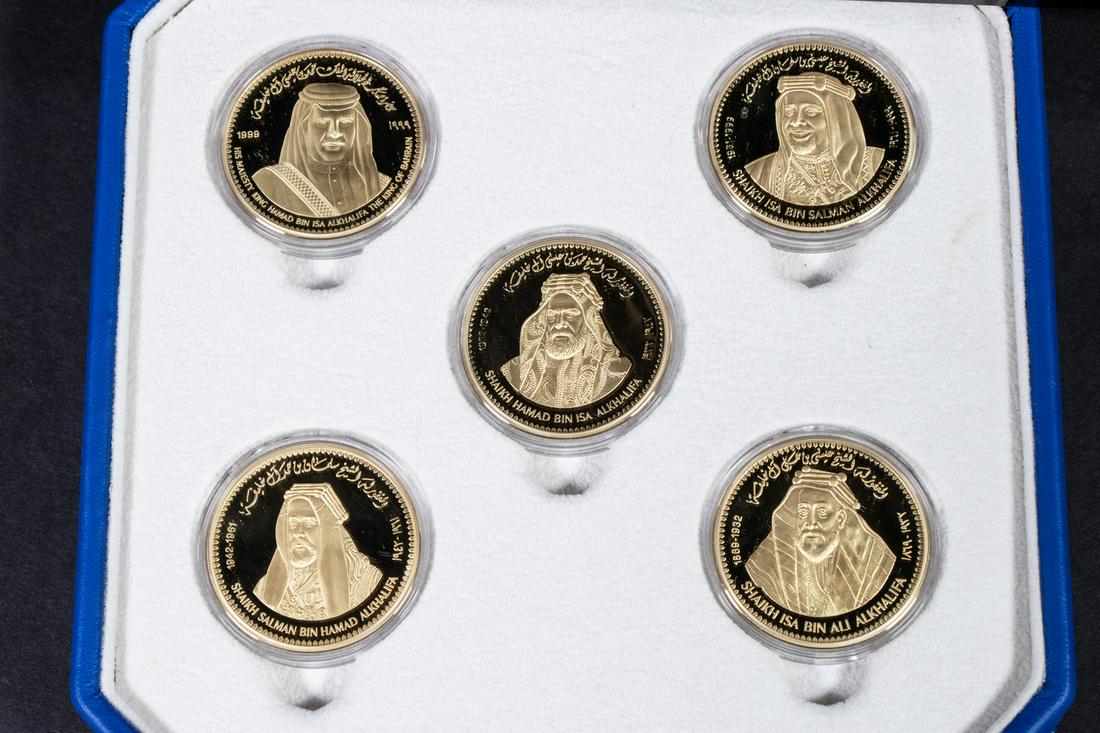 CASED LTD ED COIN SET "THE GREAT BAHRAIN RULERS" (1 of 2)