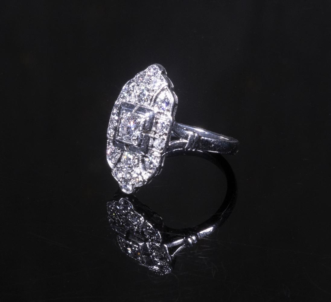 LADIES EDWARDIAN DIAMOND DINNER RING (1 of 3)
