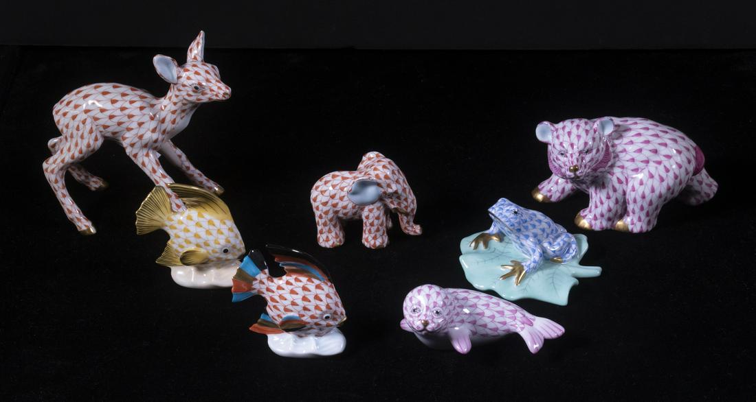 HEREND PORCELAIN ANIMALS (1 of 7)