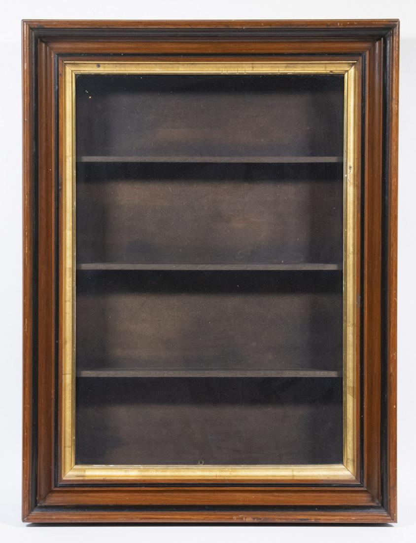 WALNUT FRAMED SHADOWBOX DISPLAY CASE (1 of 1)