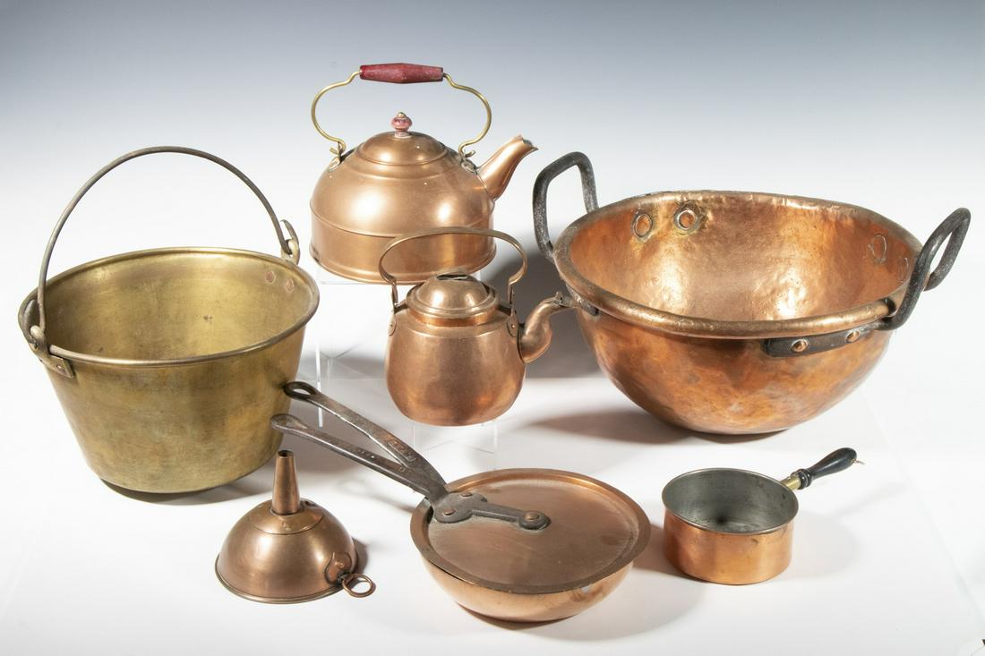 (7 PCS) COPPER & BRASS VESSELS (1 of 1)