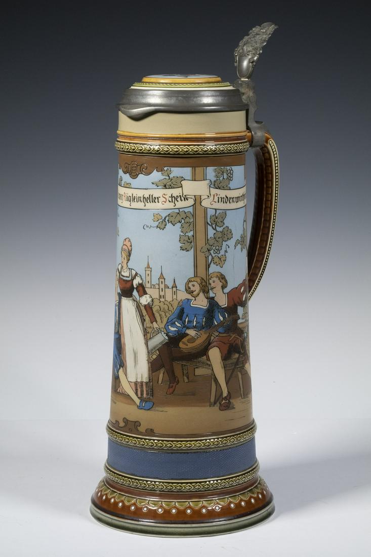 METTLACH 2.6-LITER STEIN (1 of 6)
