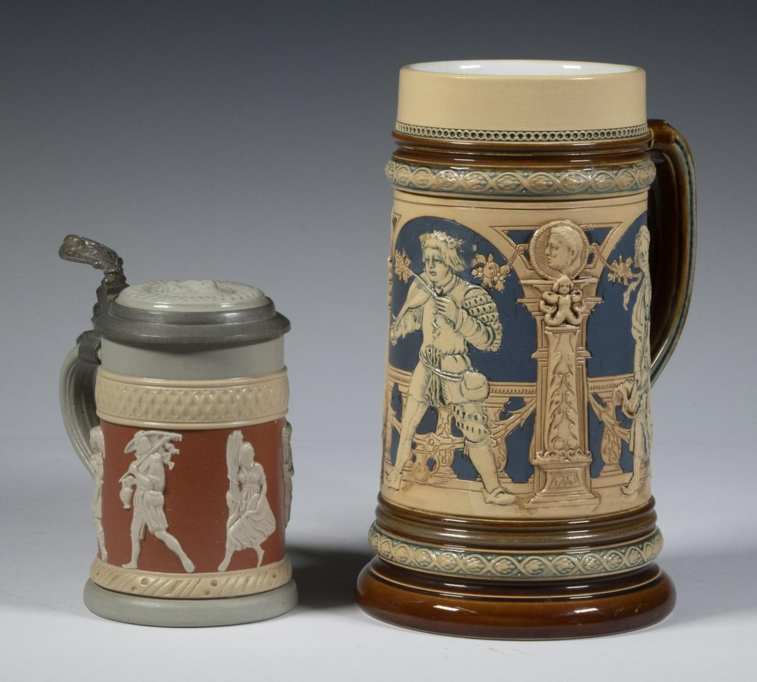 METTLACH GERMAN STEINS - #2131 & #171 (1 of 5)