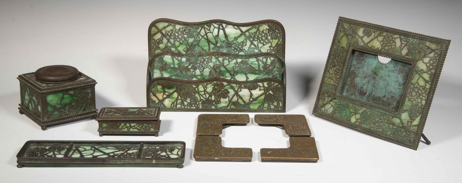 TIFFANY STUDIOS BRONZE DESK ITEMS (1 of 10)