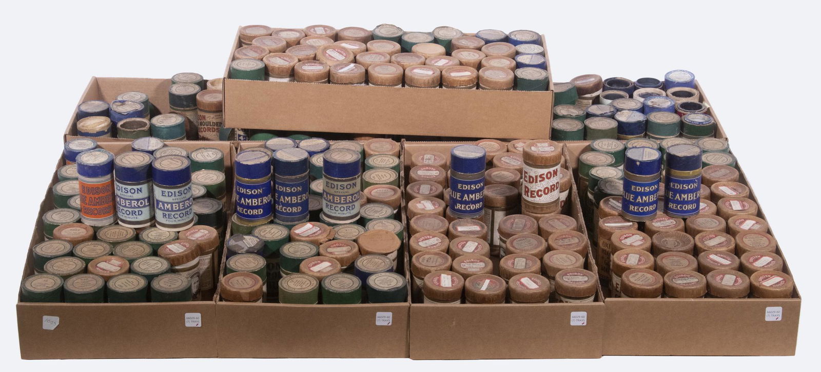 LARGE COLLECTION OF EDISON CYLINDERS (IN 7 TRAYS) (1 of 5)