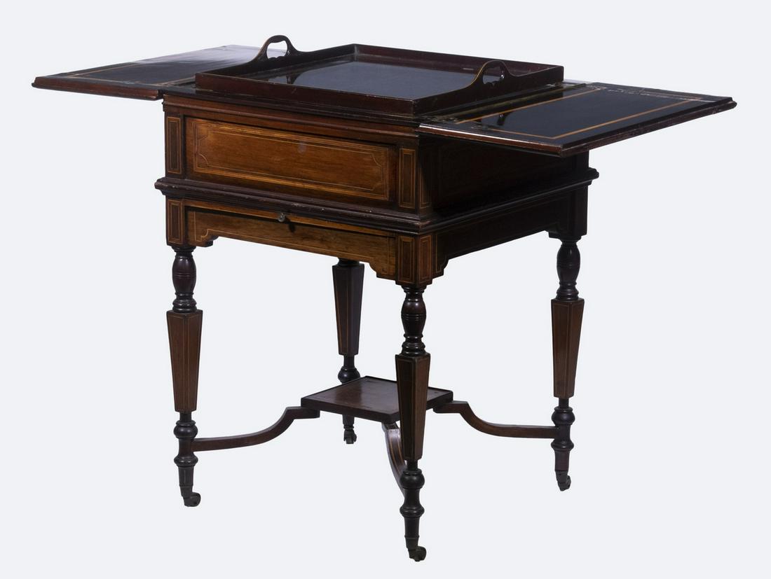 "THE ECLIPSE" INLAID MECHANICAL SERVING TABLE (1 of 5)