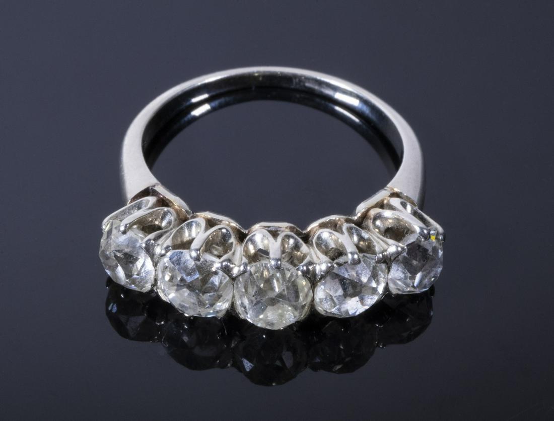VINTAGE LADIES 20K WHITE GOLD DIAMOND RING (1 of 2)