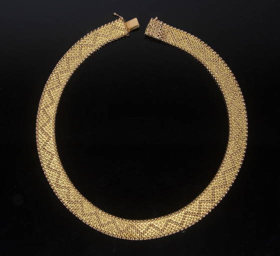 CARTIER 18K GOLD WOVEN GOLD NECKLACE (3319) on Feb 26, 2023