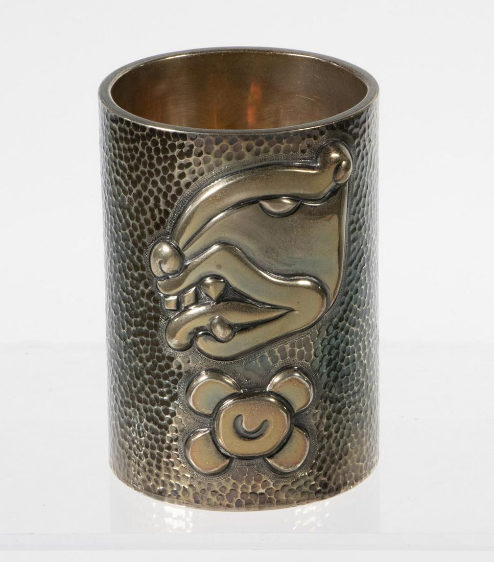 TANE MEXICAN SILVER BEAKER VASE (1 of 2)
